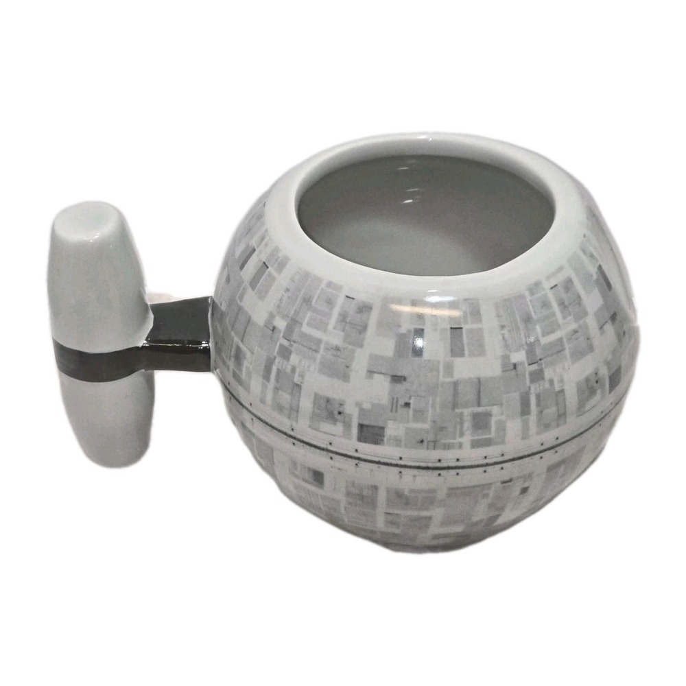 Zak! Star Wars Death Star Mug EUC Large Ceramic 3D Coffee Cup Disney